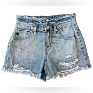 Kancan Hayden High Rise Tie shorts